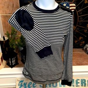 LRL Lauren Jeans Co. Small Striped University Top
